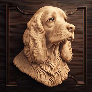 3D модель Собака англійський кокер спаніель (STL)